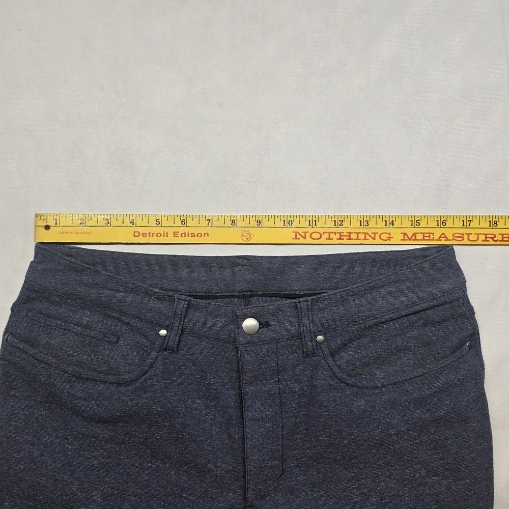 Lululemon Abc Canvas skinny Pants Men Size 32x32 Blue - Picture 4 of 11